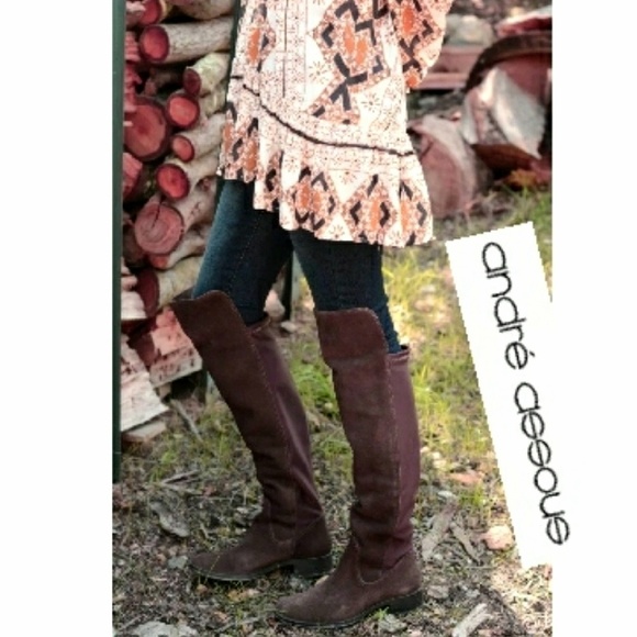 Andre Assous Shoes - Andre Assous Distressed OTK Waterproof Boots
